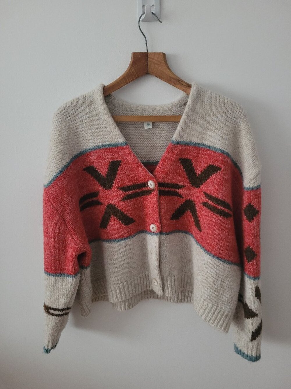 Sundance Brand Southwest-Inspired Knit Cardigan-XXL